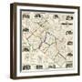 1860, Belknap County Wall Map, New Hampshire, United States-null-Framed Giclee Print