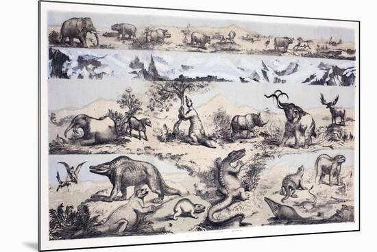 1860 Duncan's Prehistoric Epoch Panorama-Paul Stewart-Mounted Photographic Print