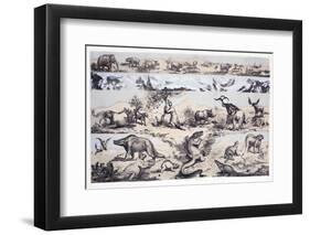 1860 Duncan's Prehistoric Epoch Panorama-Paul Stewart-Framed Photographic Print