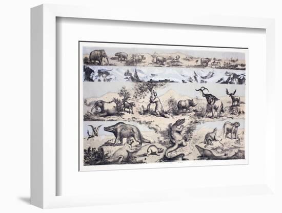 1860 Duncan's Prehistoric Epoch Panorama-Paul Stewart-Framed Photographic Print