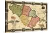 1860, Howard County Wall Map, Maryland, United States-null-Stretched Canvas