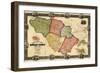 1860, Howard County Wall Map, Maryland, United States-null-Framed Giclee Print