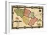 1860, Howard County Wall Map, Maryland, United States-null-Framed Giclee Print