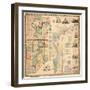 1860, Lawrence and Beaver Counties Wall Map 1860, Massachusetts, United States-null-Framed Giclee Print