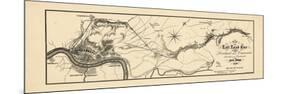 1860, Loveland and Cincinnati Railroad Map, Ohio, United States-null-Mounted Premium Giclee Print