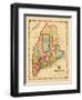 1860, Maine-null-Framed Giclee Print