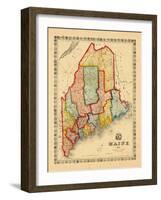 1860, Maine-null-Framed Giclee Print