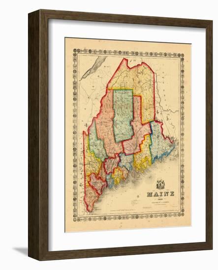 1860, Maine-null-Framed Giclee Print