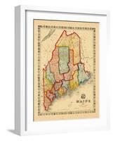 1860, Maine-null-Framed Giclee Print