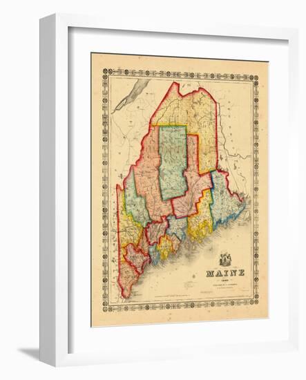 1860, Maine-null-Framed Giclee Print