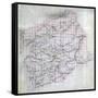 1860, Montgomery County Wall Map, Virginia, United States-null-Framed Stretched Canvas