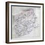 1860, Montgomery County Wall Map, Virginia, United States-null-Framed Giclee Print