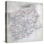 1860, Montgomery County Wall Map, Virginia, United States-null-Stretched Canvas