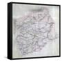 1860, Montgomery County Wall Map, Virginia, United States-null-Framed Stretched Canvas