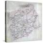 1860, Montgomery County Wall Map, Virginia, United States-null-Stretched Canvas