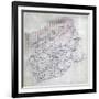 1860, Montgomery County Wall Map, Virginia, United States-null-Framed Giclee Print