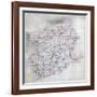 1860, Montgomery County Wall Map, Virginia, United States-null-Framed Giclee Print