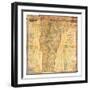 1860, Vermont State Wall Map with Property Owners, Vermont, United States-null-Framed Giclee Print