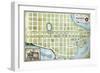 1860s, Beaufort City Plot Map, South Carolina, United States-null-Framed Giclee Print