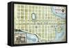 1860s, Beaufort City Plot Map, South Carolina, United States-null-Framed Stretched Canvas