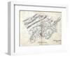 1860s, Roanoke County Wall Map, Virginia, United States-null-Framed Giclee Print