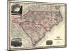 1861, North Carolina and South Carolina State Map, North Carolina, United States-null-Mounted Giclee Print
