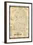 1861, Prince George's County Wall Map, Maryland, United States-null-Framed Giclee Print