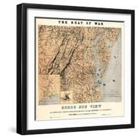 1861,VA - MD - DE - D.C. Bird's Eye View - The Seat of War, District of Columbia,USA-null-Framed Giclee Print