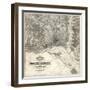 1861, Washington D.C. Topographic Map, District of Columbia, United States-null-Framed Giclee Print