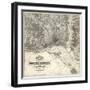 1861, Washington D.C. Topographic Map, District of Columbia, United States-null-Framed Giclee Print