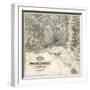 1861, Washington D.C. Topographic Map, District of Columbia, United States-null-Framed Giclee Print