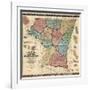 1862, Carroll County Wall Map, Maryland, United States-null-Framed Giclee Print