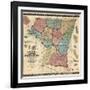 1862, Carroll County Wall Map, Maryland, United States-null-Framed Giclee Print