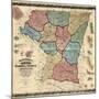 1862, Carroll County Wall Map, Maryland, United States-null-Mounted Giclee Print