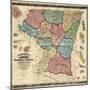 1862, Carroll County Wall Map, Maryland, United States-null-Mounted Giclee Print