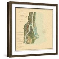 1862, St. Augustine Harbor Chart 1862, Florida, United States-null-Framed Giclee Print