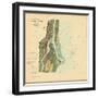 1862, St. Augustine Harbor Chart 1862, Florida, United States-null-Framed Giclee Print