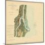 1862, St. Augustine Harbor Chart 1862, Florida, United States-null-Mounted Giclee Print