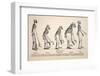 1863 Huxley From Ape To Man Evolution-Stewart Stewart-Framed Photographic Print