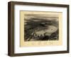 1863, New Orleans Bird's Eye View, Louisiana, United States-null-Framed Giclee Print