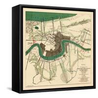 1863, New Orleans City Approaches, Louisiana, United States-null-Framed Stretched Canvas