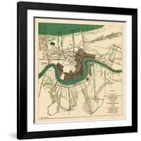 1863, New Orleans City Approaches, Louisiana, United States-null-Framed Giclee Print