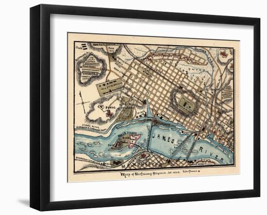 1863, Richmond, Virginia, United States-null-Framed Giclee Print