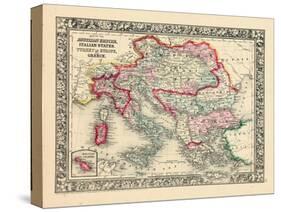 1864, Albania, Austria, Bulgaria, Croatia, Greece, Hungary, Italy, Romania, Russia-null-Stretched Canvas