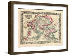 1864, Albania, Austria, Bulgaria, Croatia, Greece, Hungary, Italy, Romania, Russia-null-Framed Giclee Print