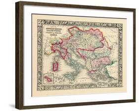 1864, Albania, Austria, Bulgaria, Croatia, Greece, Hungary, Italy, Romania, Russia-null-Framed Giclee Print