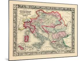 1864, Albania, Austria, Bulgaria, Croatia, Greece, Hungary, Italy, Romania, Russia-null-Mounted Giclee Print