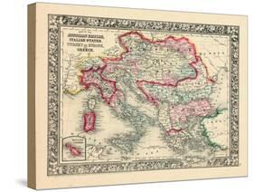 1864, Albania, Austria, Bulgaria, Croatia, Greece, Hungary, Italy, Romania, Russia-null-Stretched Canvas