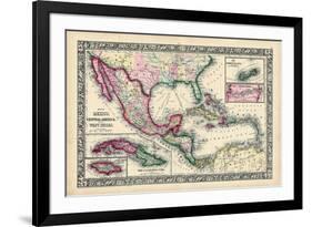 1864, Bahamas, Cuba, Dominican Republic, Honduras, Jamaica, Mexico, Puerto Rico-null-Framed Giclee Print