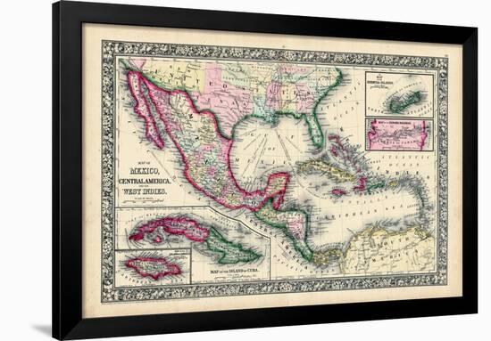 1864, Bahamas, Cuba, Dominican Republic, Honduras, Jamaica, Mexico, Puerto Rico-null-Framed Giclee Print